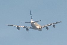 A380 over Airbus Hamburg-Finkenwerder