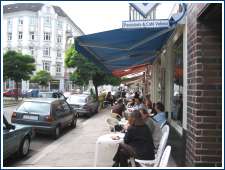 The restaurant quarter near Landungsbrueken