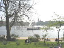 On the inner Alster - Hamburg